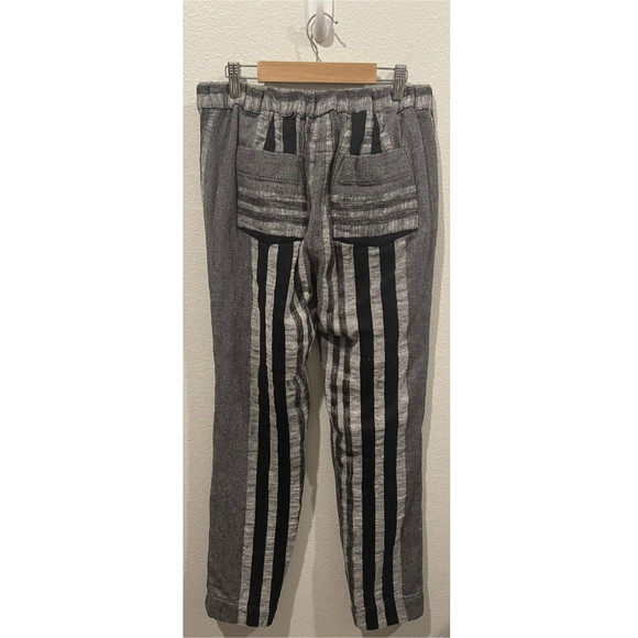 ACE & JIG Grey Black Striped Buttons Pants - Picture 5 of 8